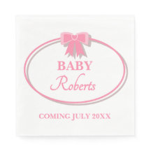 Süße rosa Herz Mädchen Baby Shower