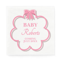 Süße rosa Herz Mädchen Baby Shower