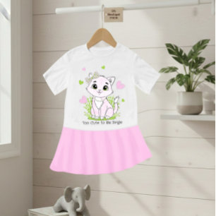 Süße rosa Katze Baby T-shirt