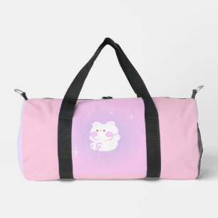 Süße rosa Katzentasche - Kawaii-Turntasche Duffle Bag