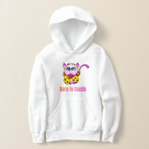 Süße rosa Kitty - Geboren, um die Kunst zu blenden Hoodie
