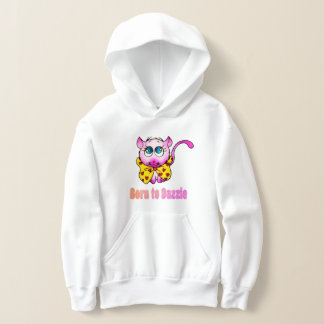Süße rosa Kitty - Geboren, um die Kunst zu blenden Hoodie