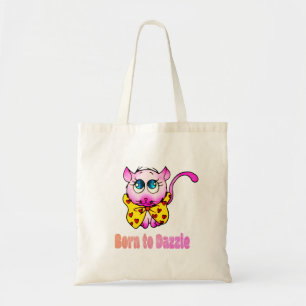 Süße rosa Kitty - Geboren, um die Kunst zu blenden Tragetasche