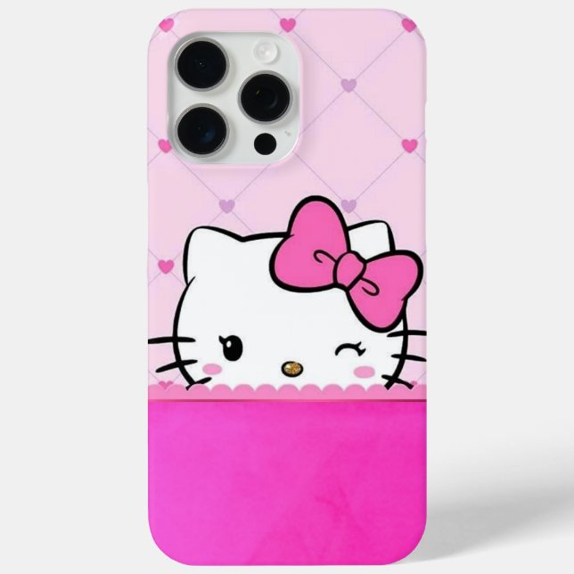 Süße rosa Kitty-Handyhülle Case-Mate iPhone Hülle (Rückseite)