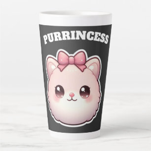 Süße Rosa-Kitty-Schleifen-Gestaltung Prinzessin Milchtasse