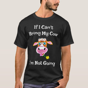 Süße Rosa Kuh S Tiergesicht T-Shirt