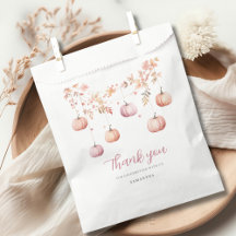 Süße rosa Kürbismädchen-Baby-Party