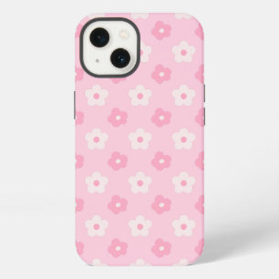 Süße rosa Mädchen Blumenmuster iPhone Hülle