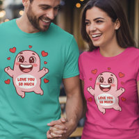 Süße rosa Monster-Liebe-dich-so-sehr-Kunst