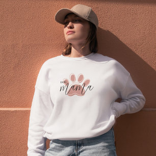 Süße rosa Pfoten-Hundemama Haustierliebhaber Swe Sweatshirt