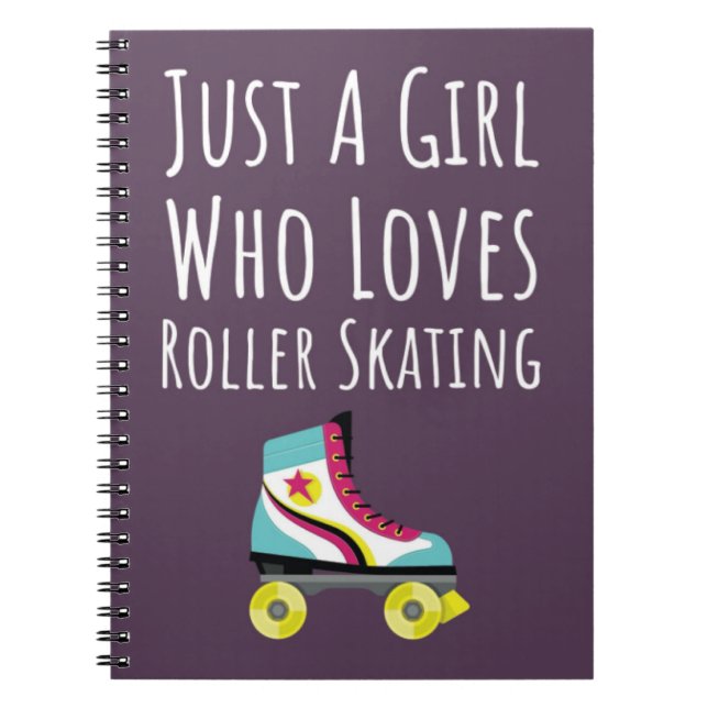 Süße rosa Rollschuh-Geschenke für Mädchen für Kind Notizblock (Vorderseite)