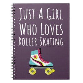 Süße rosa Rollschuh-Geschenke für Mädchen und Kind Notizblock