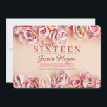 Süße rosa Rosen-Einladung Einladung<br><div class="desc">Ein realistisches Blumen mit den süßen rosa Rosen, welche die Spitze und die Unterseite dieser weiblichen Einladung einfassen. ( Hintergrund-Foto hergestellt durch denamorado - www.freepik.com). Die Karte ist einfach, mit Ihrer Benennung, Schriftart und Schriftartfarbe besonders anzufertigenNicht genau was suchen Sie? Alle unsere Produkte können kundenspezifisch angefertigt werden, um Ihren Bedarf...</div>