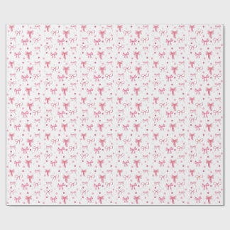 Süße rosa Schleife Geschenkpapier
