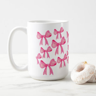 Süße rosa Schleife Tasse Coquette ästhetische Mä