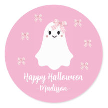 SÜSSE ROSA SCHLEIFEN HALLOWEEN-GEIST