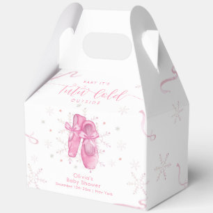 Süße rosa Schneeflocke Ballerina Mädchen Baby Show Geschenkschachtel