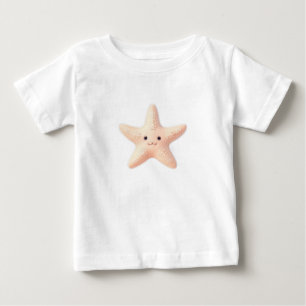 Süße rosa Seesterne Baby T-shirt