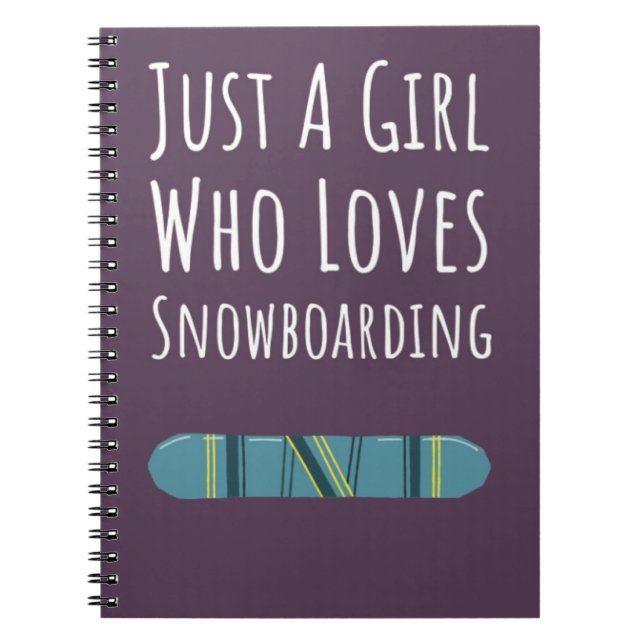 Süße Rosa Snowboarder Geschenke für Baby Mädchen S Notizblock (Vorderseite)
