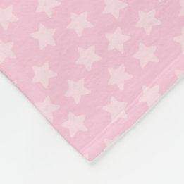 Süße rosa Sterne Fleecedecke