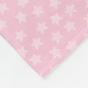 Süße rosa Sterne Fleecedecke