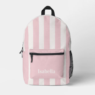 Süße rosa Streifen Back to School Mädchen Rucksack