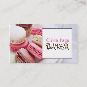 Süße rosa Süßigkeiten Bäckerei Geschäftskarte Visitenkarte