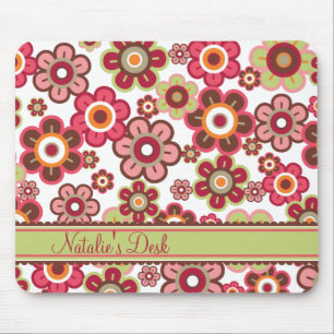 Süße rosa Süßigkeits-Gänseblümchen-Blumen-Gi Mousepad