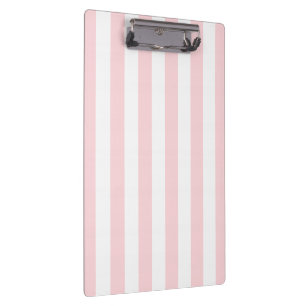 Süße rosa und weiße Streifen-Clipboards  Klemmbrett