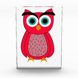 Süße rosa Vogelillustration Fotoblock