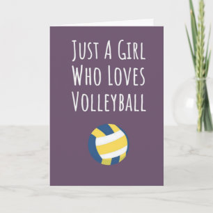 Süße rosa Volleyball-Karten Team Sportler Karte