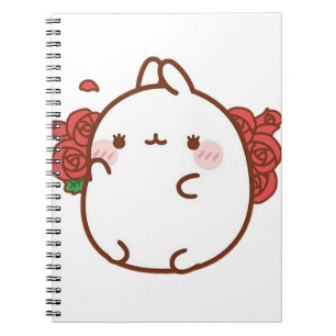 Süße Rose Bunny Notizblock