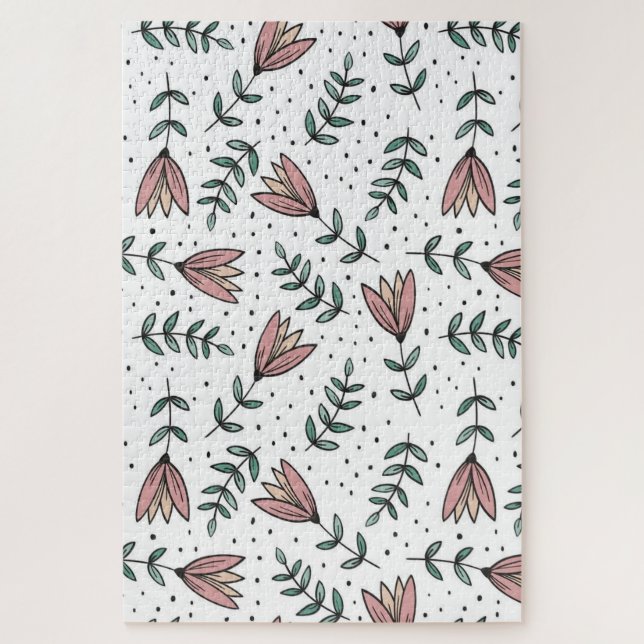 Süße Rosen-Blumen-Puzzles  (Vertikal)