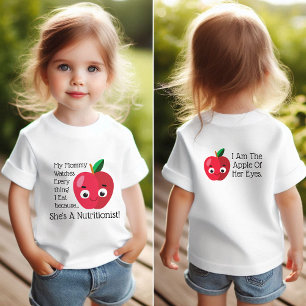 Süße Rote Apfel Ernährungsberaterin Baby T-shirt