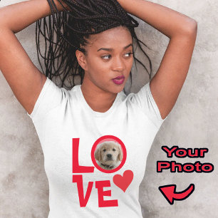 Süße rote Hundemutter Welpenliebe personalisiertes T-Shirt