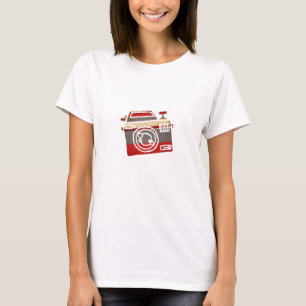 Süße rote Kamera Liebe Herz Fotografie Grafik T-Shirt
