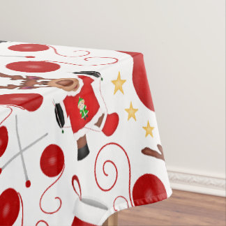 Süße rote Kinder Weihnachtsrentier Tischdecke