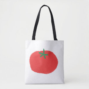 Süße rote Tomate handgezeichnetes Geschenk Tasche