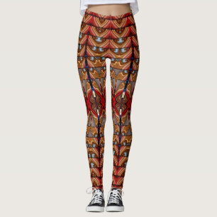 Süße rote trendige "Ratti_Creative_Arts" Leggings