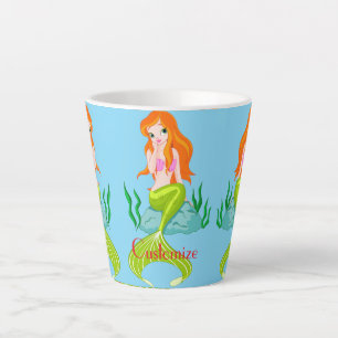 Süße Rotschopf-Meerjungfrau Thunder_Cove Milchtasse
