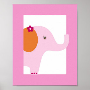 Süße Safari-Dschungel-Tier-Kinderzimmer-Wandkunst Poster