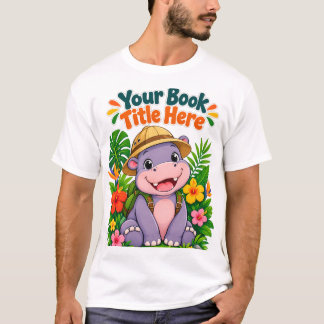Süße Safari-Entdecker-Baby-Nilpferd-Kinder T-Shirt