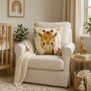 Süße Safari-Giraffen-Kinderzimmer-Dekoration Kissen