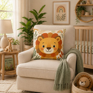 Süße Safari-Löwen-Kinderzimmer-Dekoration Kissen