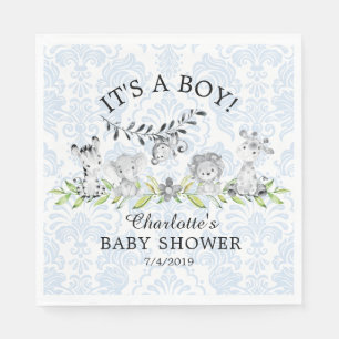 Süße Safari-Tier-Babyparty-Papierservietten Serviette