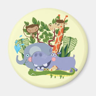 Süße Safari-Tiere Magnet