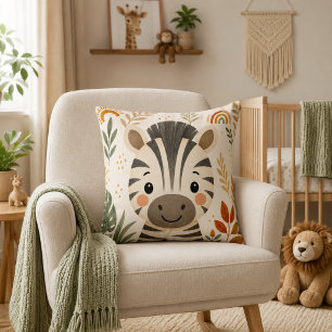 Süße Safari-Zebra-Kinderzimmer-Dekoration Kissen