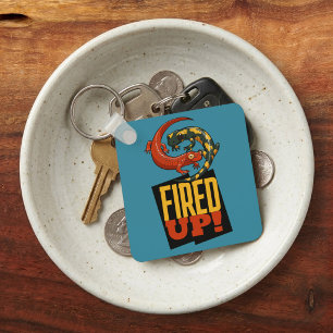 Süße Salamander sind Feuer und Flamme! Motivierend Schlüsselanhänger