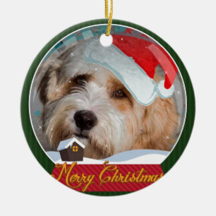 Süße Sammlung tibetanischen Terriers Sankt Keramik Ornament