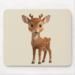 Süße sanfte Babyhirsch-Kunst Mousepad